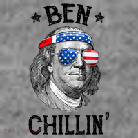Ben Chillin 4th Of July Ben Franklin USA Independence Flag Toddler Hoodie thumb 2
