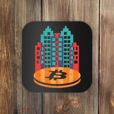 Bitcoin City Coaster