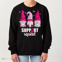 Breast Cancer Awareness Pink Gnomes Support Squad Gifts Women's Sweatshirt thumb 0