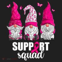 Breast Cancer Awareness Pink Gnomes Support Squad Gifts Women's Sweatshirt thumb 2