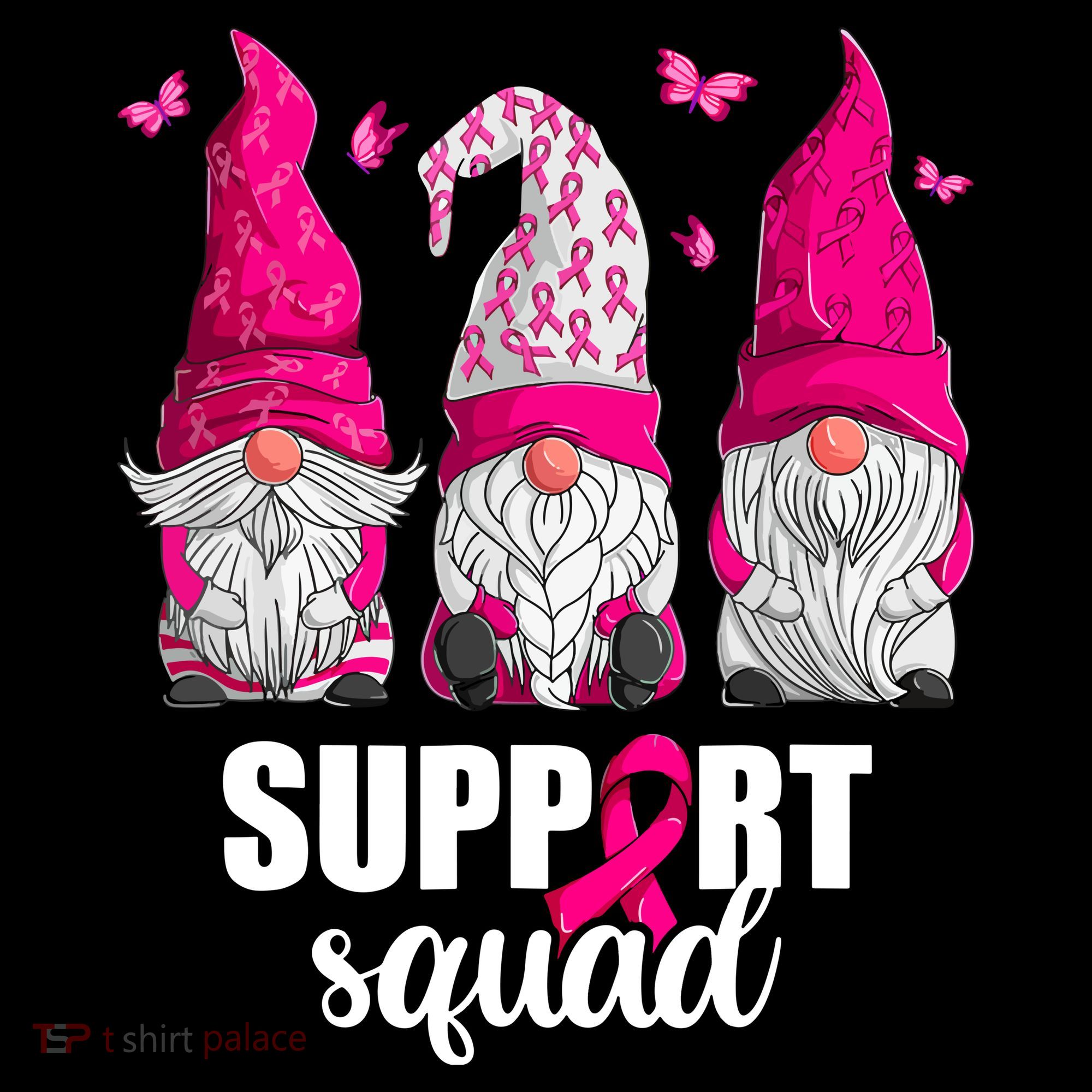 Breast Cancer Awareness Pink Gnomes Support Squad Gifts Coffee Mug