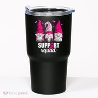 Breast Cancer Awareness Pink Gnomes Support Squad Gifts Tumbler thumb 0