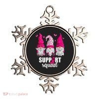 Breast Cancer Awareness Pink Gnomes Support Squad Gifts Ornament thumb 0