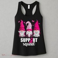 Breast Cancer Awareness Pink Gnomes Support Squad Gifts Women's Tank Top thumb 3