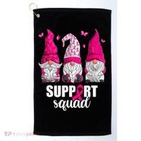 Breast Cancer Awareness Pink Gnomes Support Squad Gifts Golf Towel thumb 0