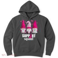 Breast Cancer Awareness Pink Gnomes Support Squad Gifts Hoodie thumb 0