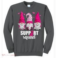 Breast Cancer Awareness Pink Gnomes Support Squad Gifts Sweatshirt thumb 0