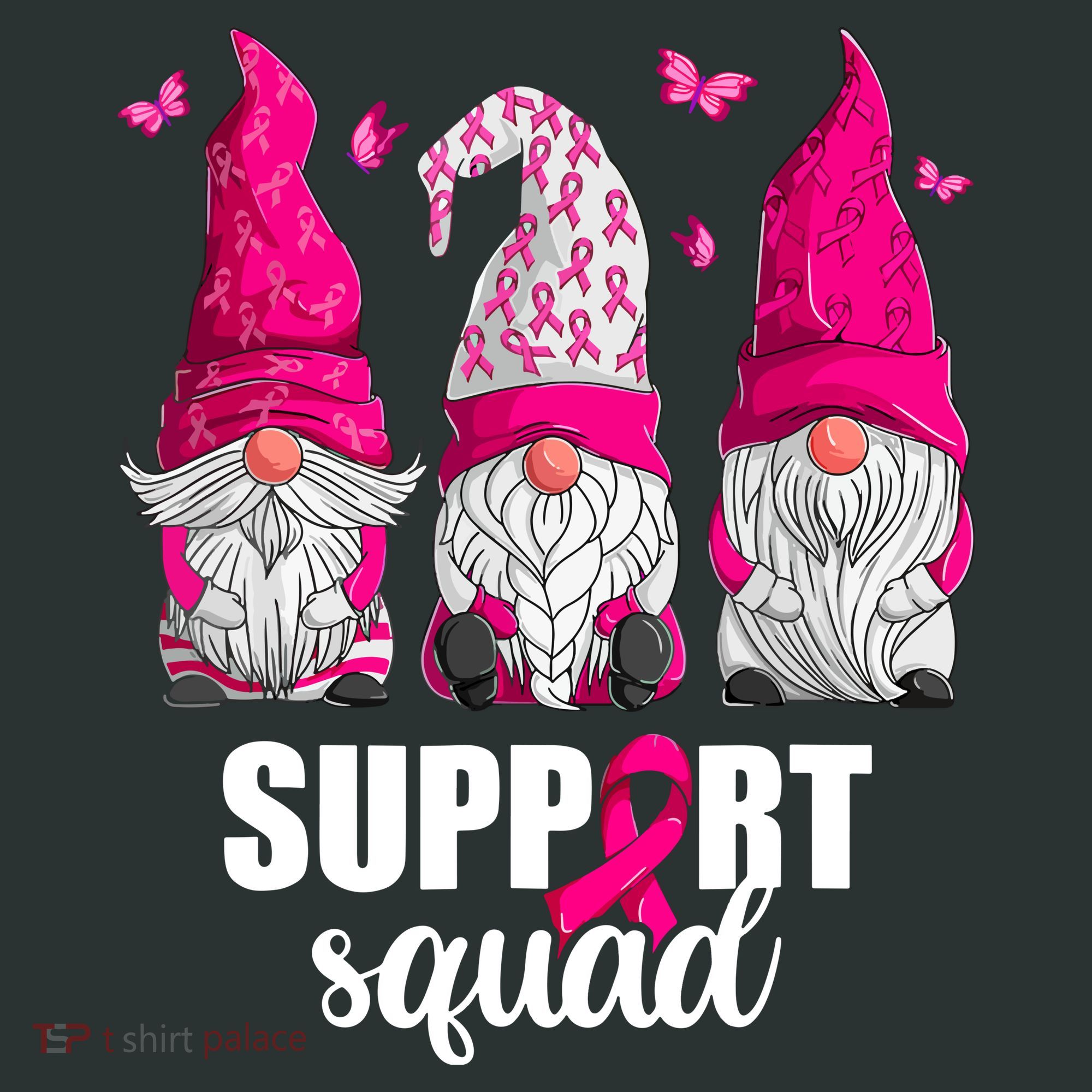 Breast Cancer Awareness Pink Gnomes Support Squad Gifts Baby Bodysuit