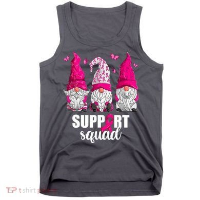 Breast Cancer Awareness Pink Gnomes Support Squad Gifts Tank Top