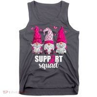 Breast Cancer Awareness Pink Gnomes Support Squad Gifts Tank Top thumb 0