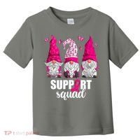 Breast Cancer Awareness Pink Gnomes Support Squad Gifts Toddler T-Shirt thumb 0