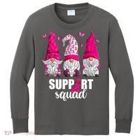 Breast Cancer Awareness Pink Gnomes Support Squad Gifts Kids Long Sleeve Shirt thumb 0