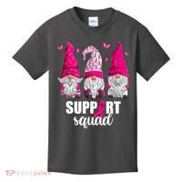 Breast Cancer Awareness Pink Gnomes Support Squad Gifts Kids T-Shirt thumb 0