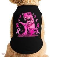 Breast Cancer Awareness Wear Pink Trex Dinosaur Doggie Tank thumb 0
