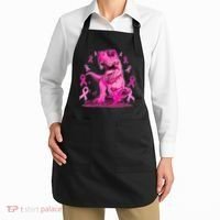 Breast Cancer Awareness Wear Pink Trex Dinosaur Apron thumb 2