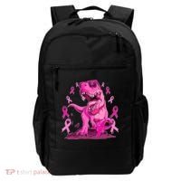 Breast Cancer Awareness Wear Pink Trex Dinosaur Backpack thumb 0