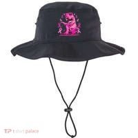Breast Cancer Awareness Wear Pink Trex Dinosaur Bucket Hat thumb 0