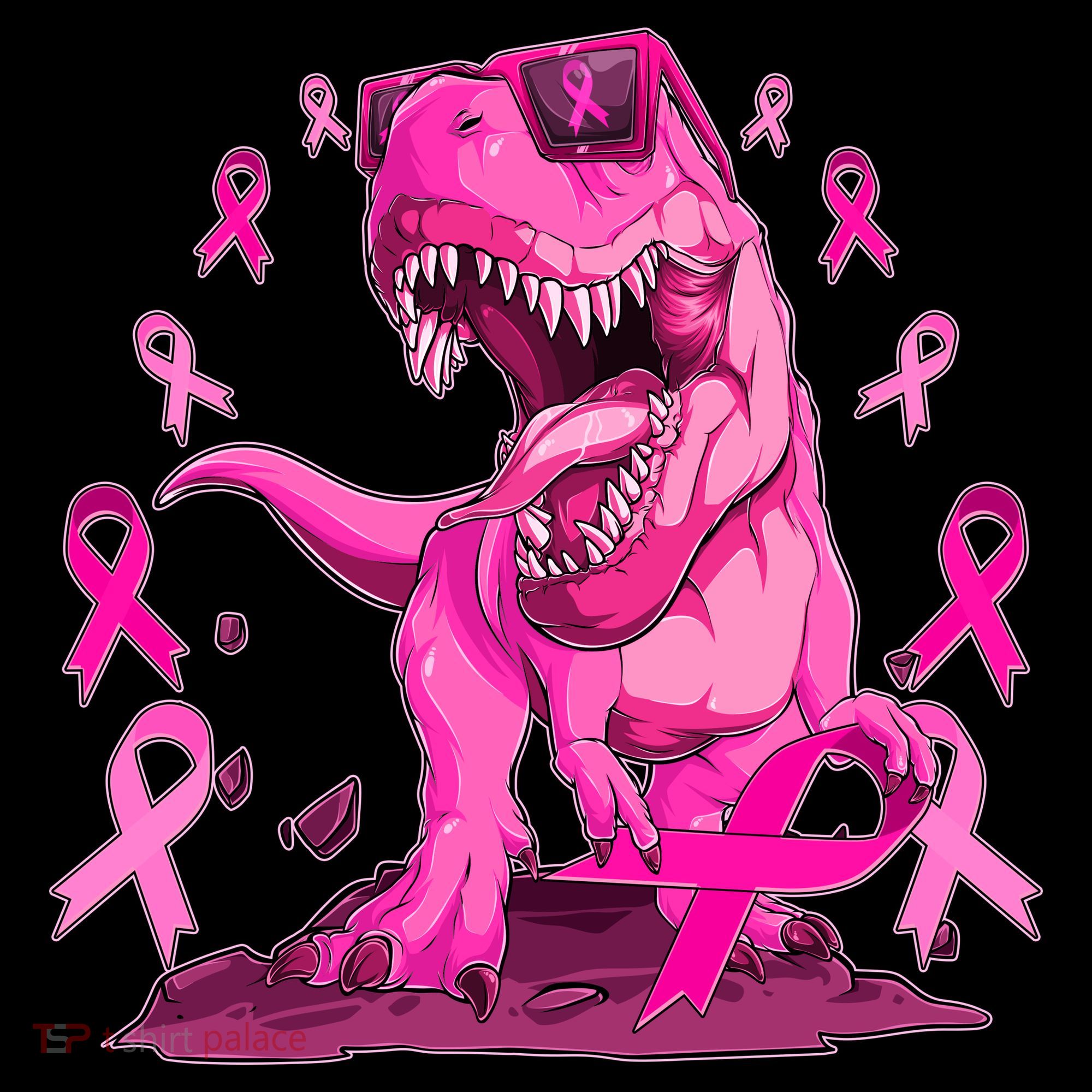Breast Cancer Awareness Wear Pink Trex Dinosaur Coffee Mug