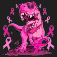 Breast Cancer Awareness Wear Pink Trex Dinosaur Beanie thumb 2