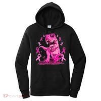 Breast Cancer Awareness Wear Pink Trex Dinosaur Women's Hoodie thumb 0