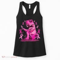 Breast Cancer Awareness Wear Pink Trex Dinosaur Women's Tank Top thumb 0