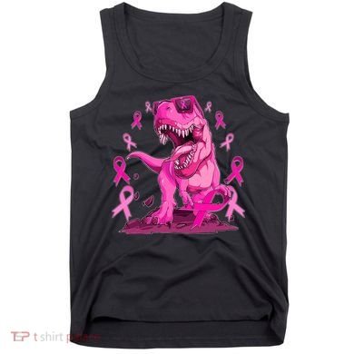Breast Cancer Awareness Wear Pink Trex Dinosaur Tank Top