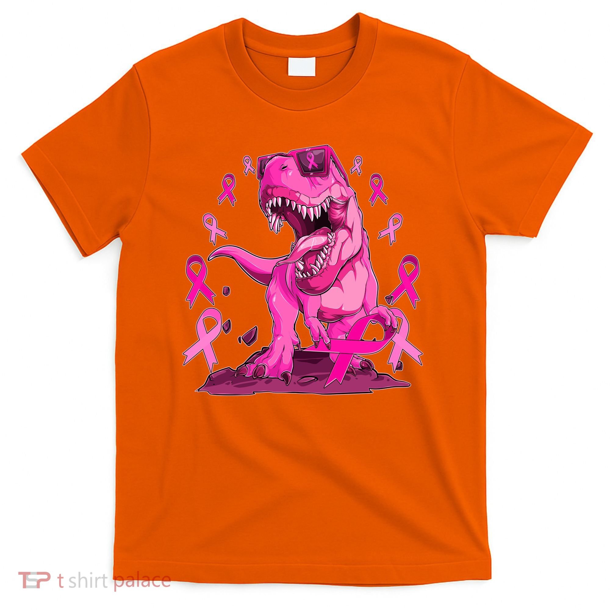 Breast Cancer Awareness Wear Pink Trex Dinosaur T-Shirt