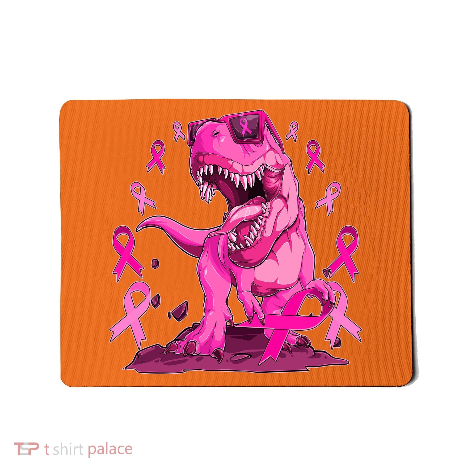 Breast Cancer Awareness Wear Pink Trex Dinosaur Mousepad