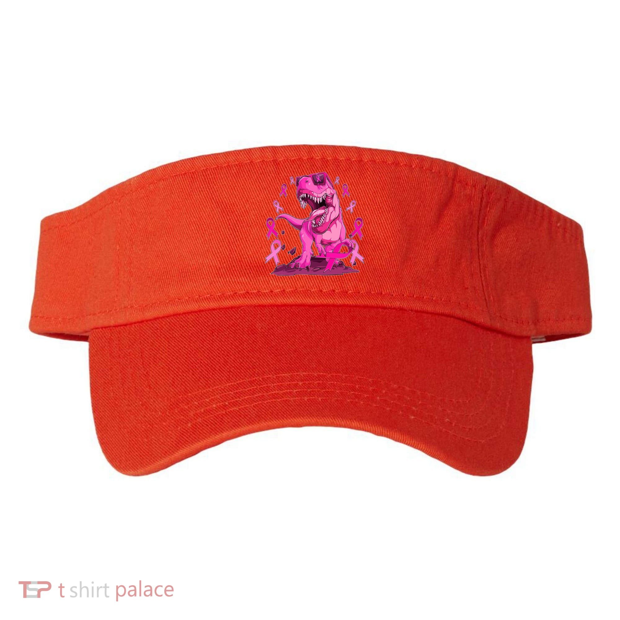 Breast Cancer Awareness Wear Pink Trex Dinosaur Visor