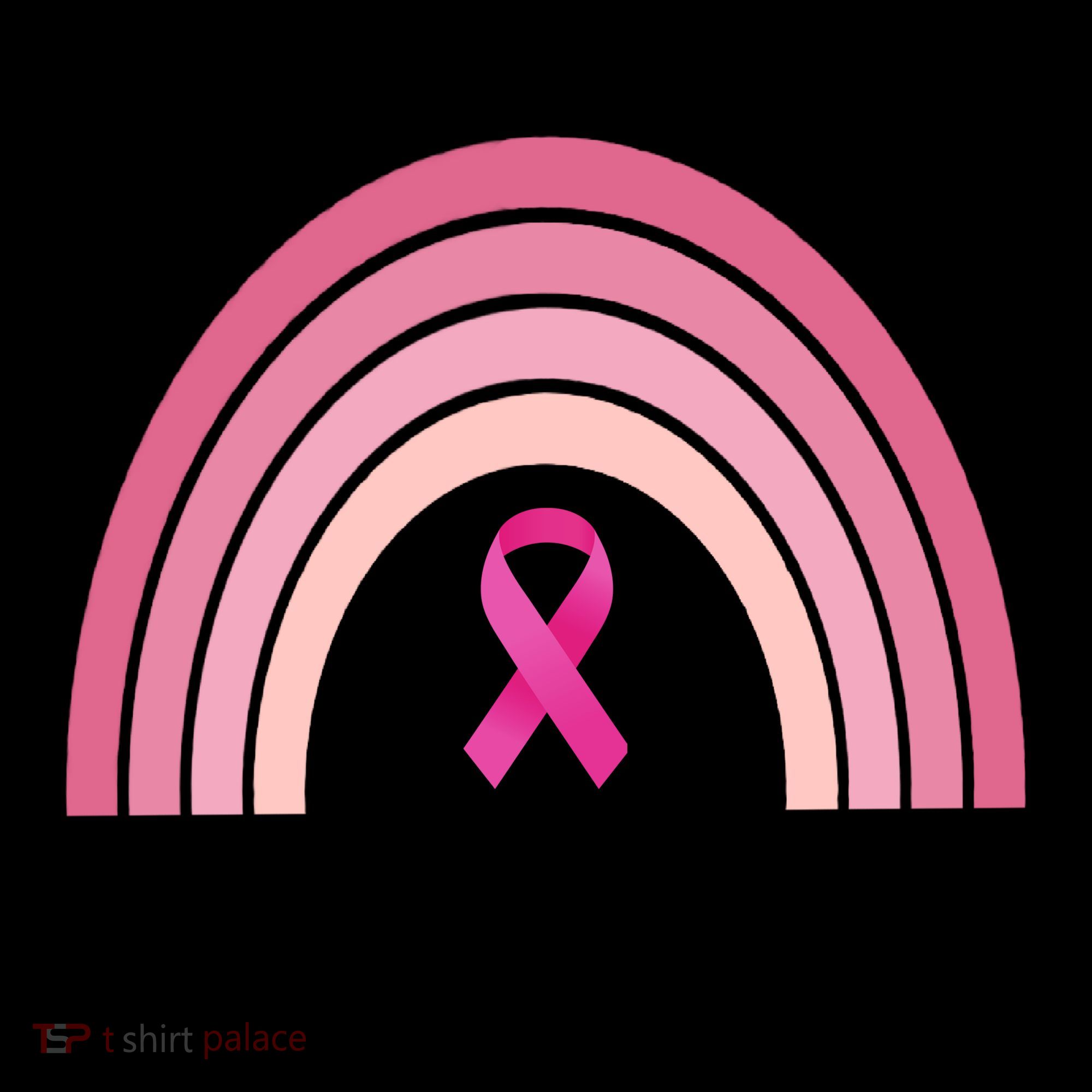 Breast Cancer Awareness Pink Rainbow Ribbon Coffee Mug