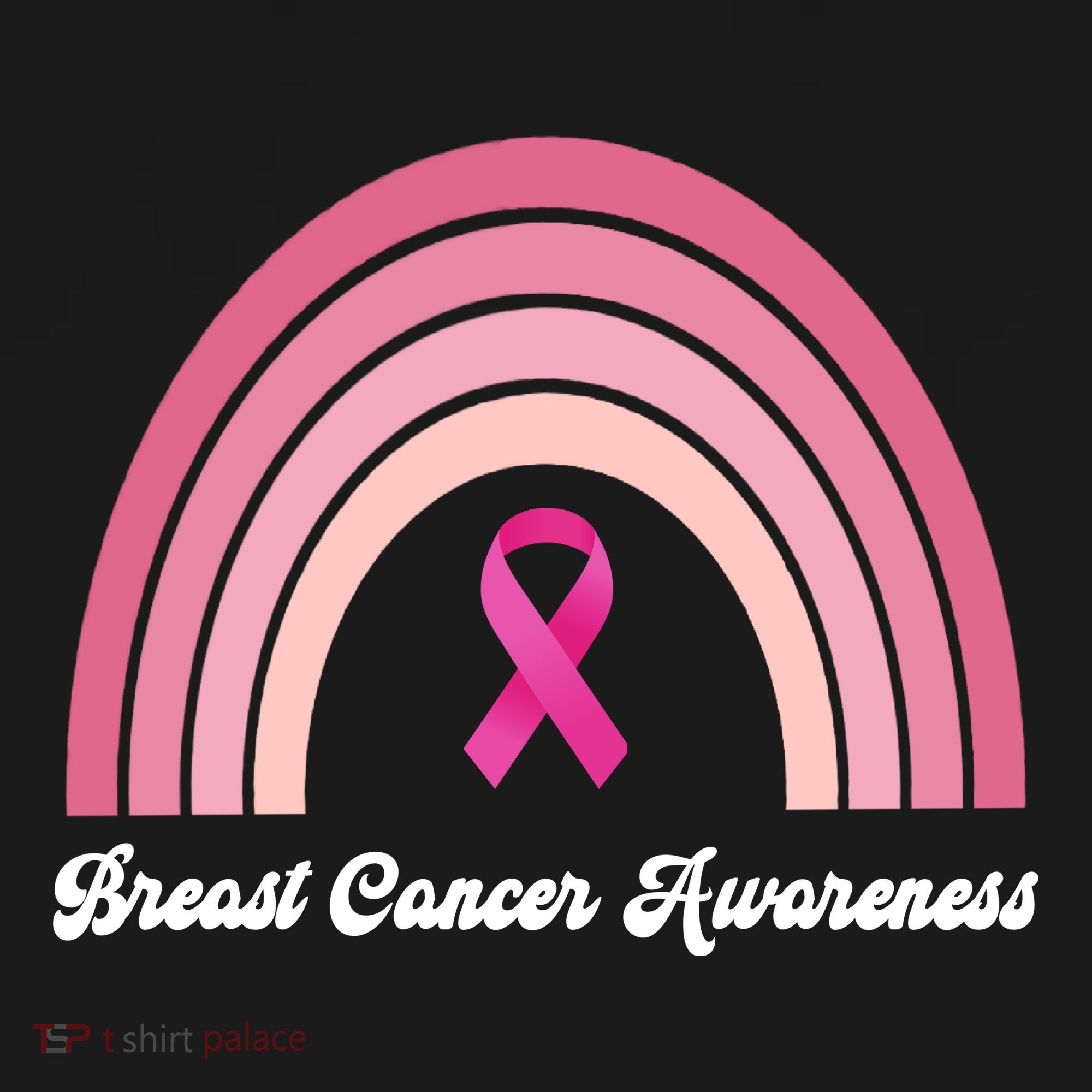 Breast Cancer Awareness Pink Rainbow Ribbon Women's Hoodie