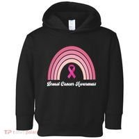 Breast Cancer Awareness Pink Rainbow Ribbon Toddler Hoodie thumb 0
