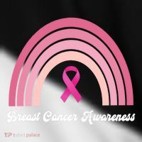 Breast Cancer Awareness Pink Rainbow Ribbon Toddler Fine Jersey T-Shirt thumb 2