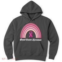 Breast Cancer Awareness Pink Rainbow Ribbon Hoodie thumb 0