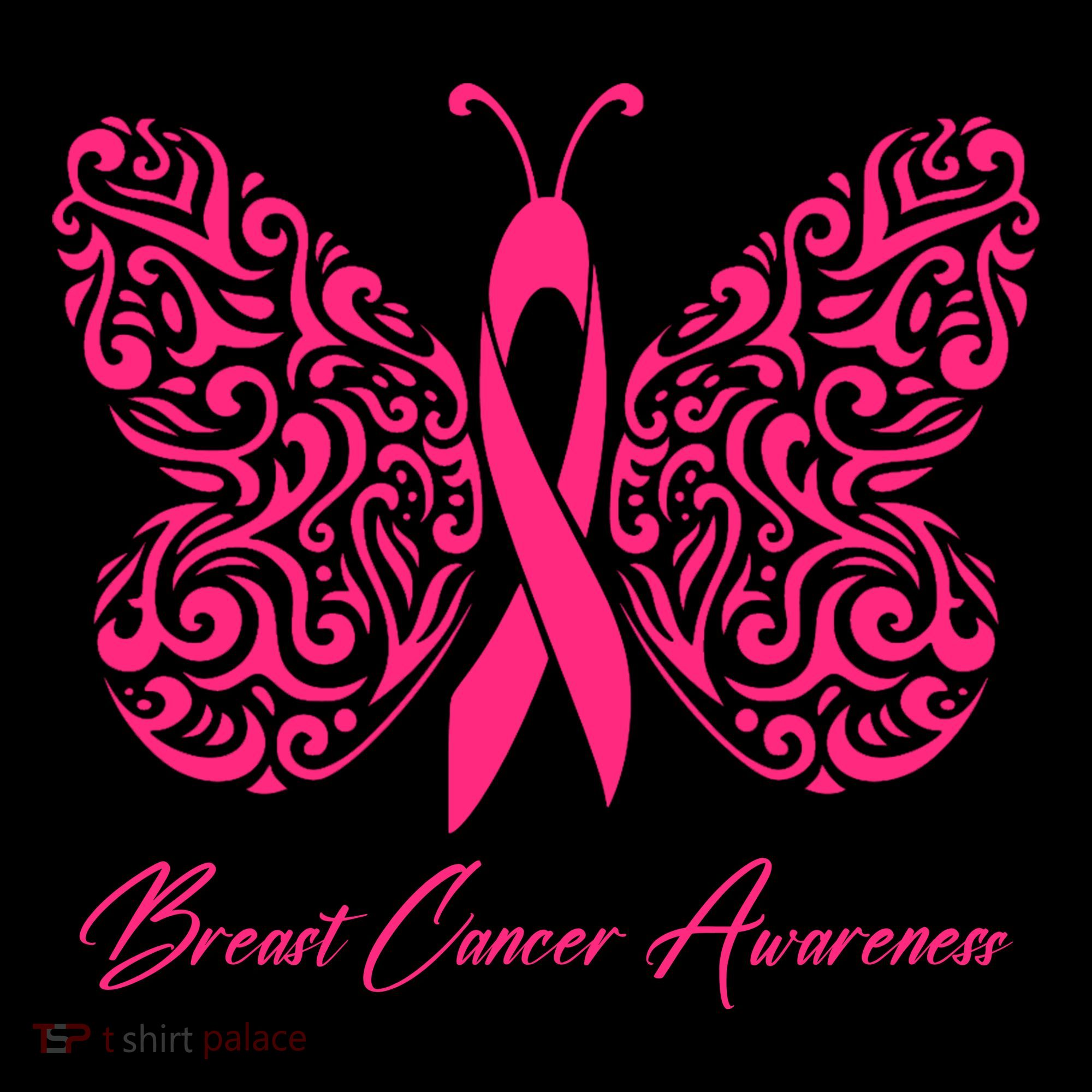 Breast Cancer Awareness Pink Butterfly Ribbon Coffee Mug