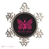 Breast Cancer Awareness Pink Butterfly Ribbon Ornament thumb 0