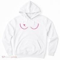Breast Cancer Awareness Breast Heart Hoodie thumb 0