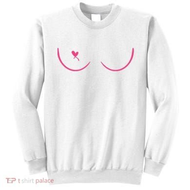 Breast Cancer Awareness Breast Heart Sweatshirt