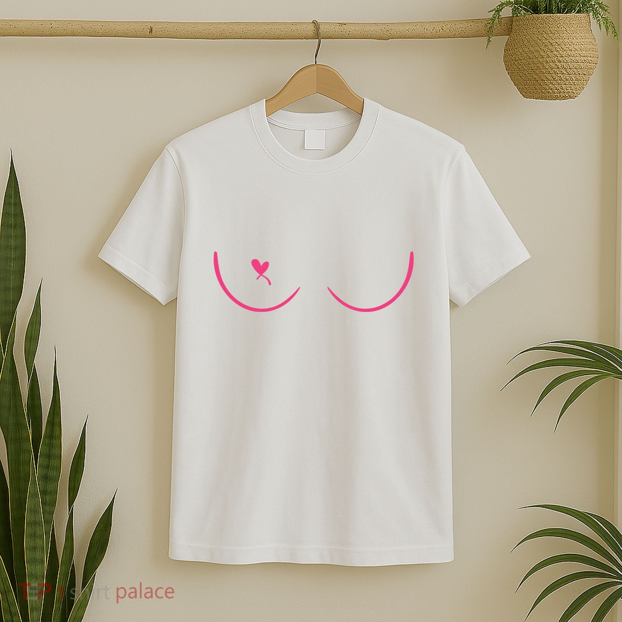 Breast Cancer Awareness Breast Heart T-Shirt