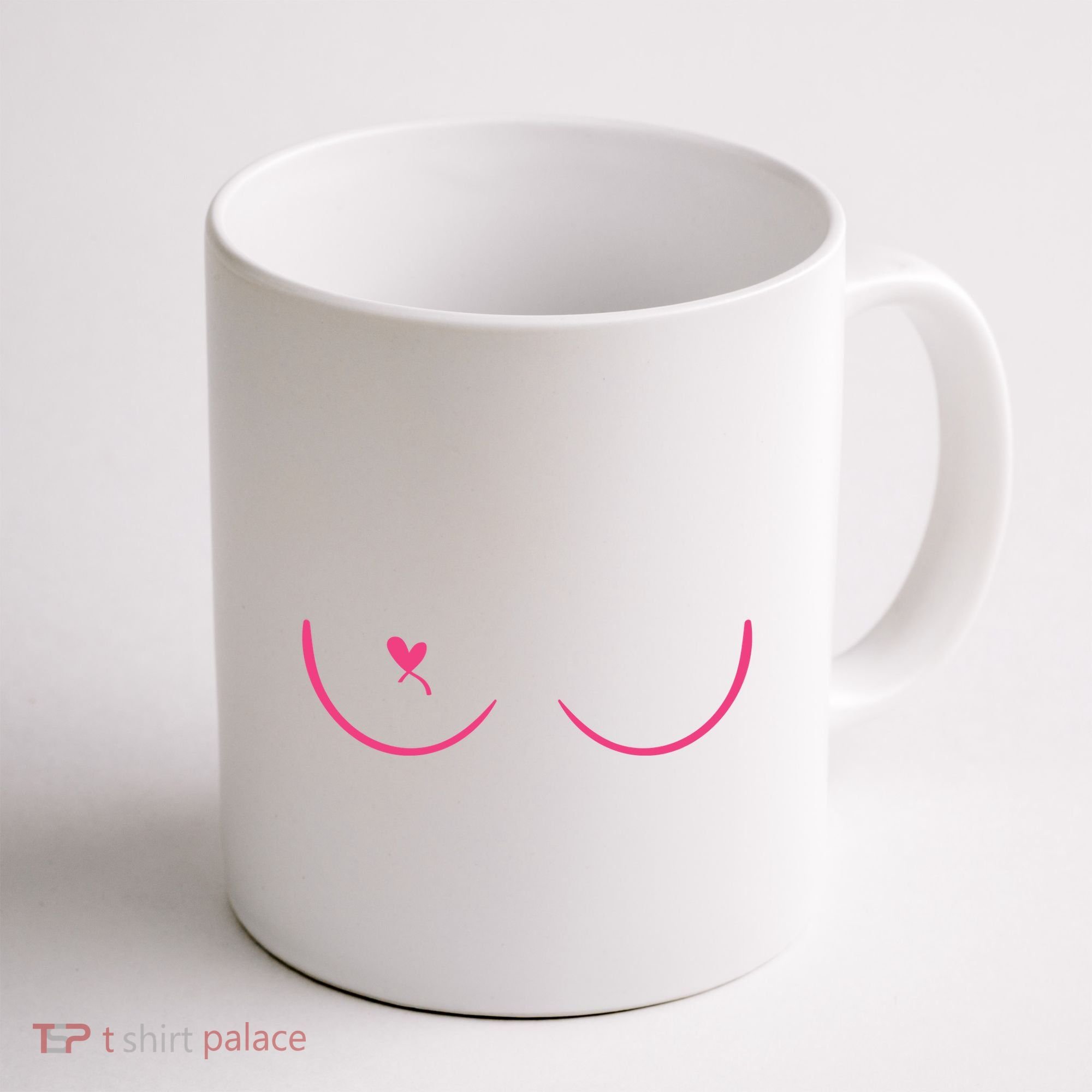 Breast Cancer Awareness Breast Heart Coffee Mug