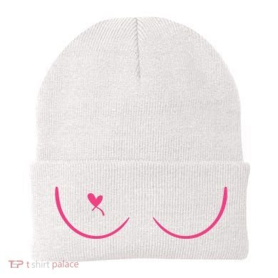 Breast Cancer Awareness Breast Heart Beanie