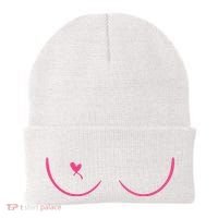 Breast Cancer Awareness Breast Heart Beanie thumb 0