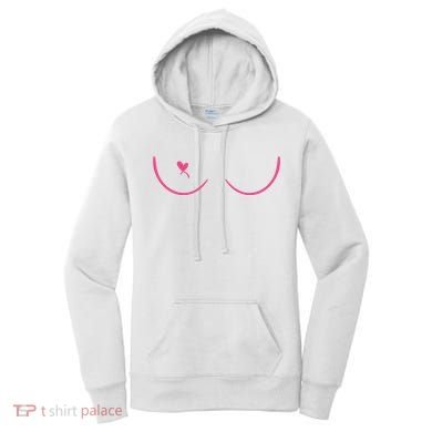 Breast Cancer Awareness Breast Heart Women's Hoodie