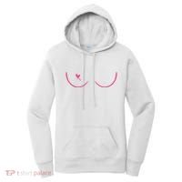 Breast Cancer Awareness Breast Heart Women's Hoodie thumb 0