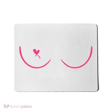 Breast Cancer Awareness Breast Heart Mousepad