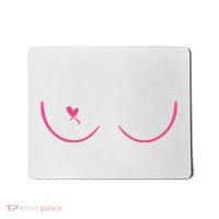 Breast Cancer Awareness Breast Heart Mousepad thumb 0