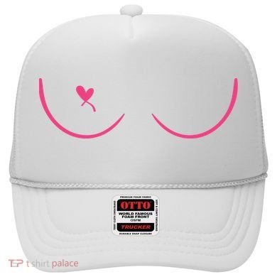 Breast Cancer Awareness Breast Heart Hat
