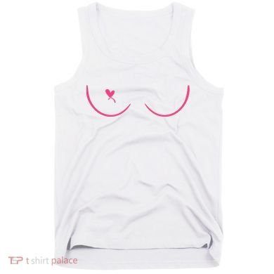 Breast Cancer Awareness Breast Heart Tank Top