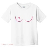Breast Cancer Awareness Breast Heart Toddler T-Shirt thumb 0