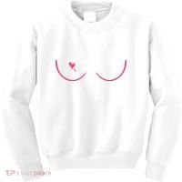 Breast Cancer Awareness Breast Heart Kids Sweatshirt thumb 0